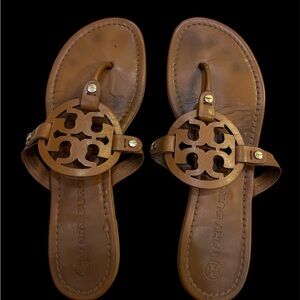 Tory Burch Tan Leather Sandals